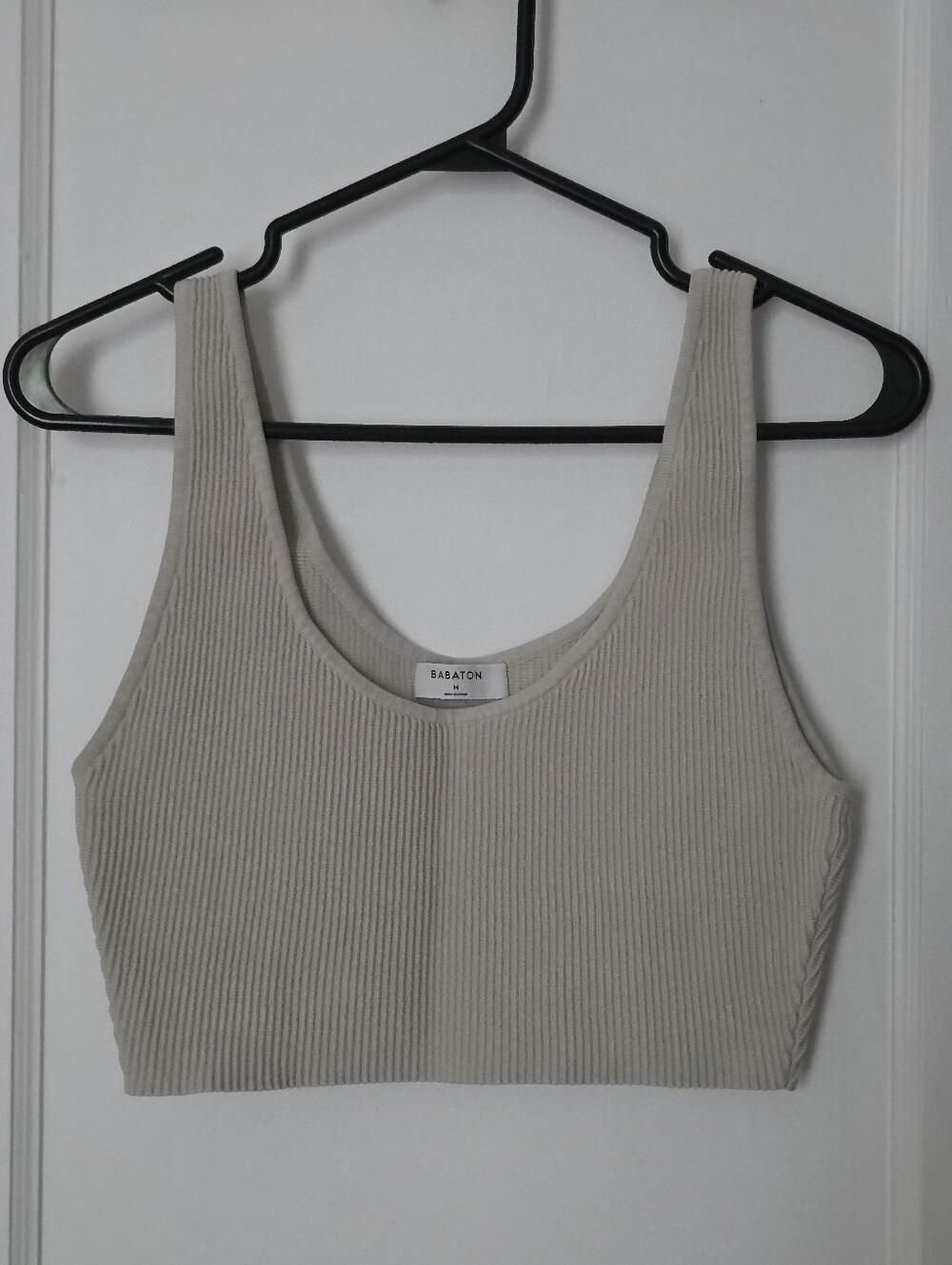 Aritzia Babaton Sculpt Knit Scoopneck Cropped Tank